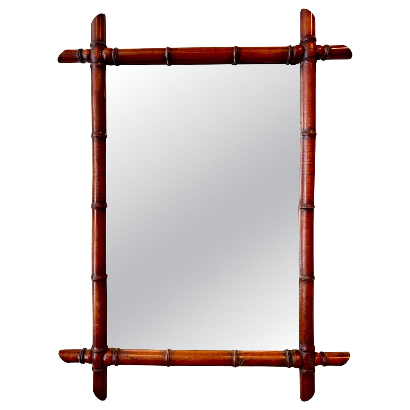 19th Century Faux Bamboo Mirror