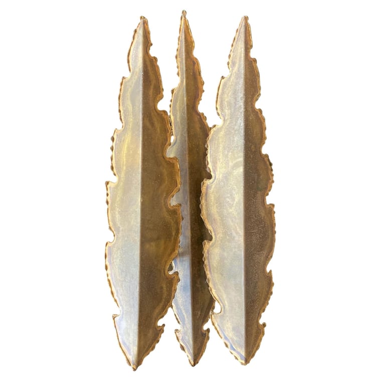 Brass wall light by Svend Aage Holm Sørensen