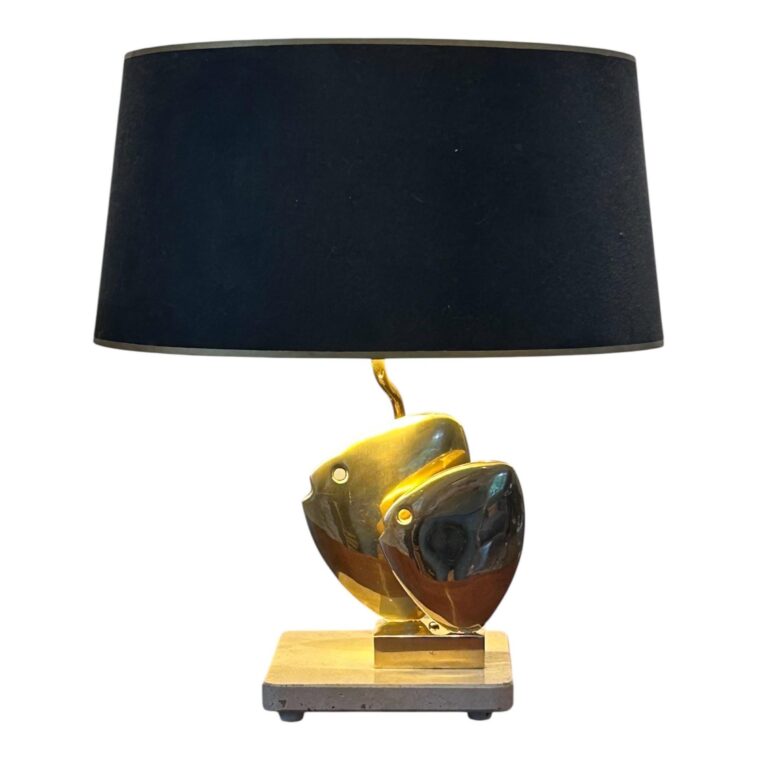 Fish lamp by somchai, hattakitkosol made in brass 1970