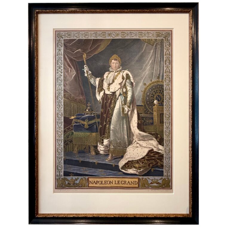 Napoleon Le Grand, hand-colored engraving