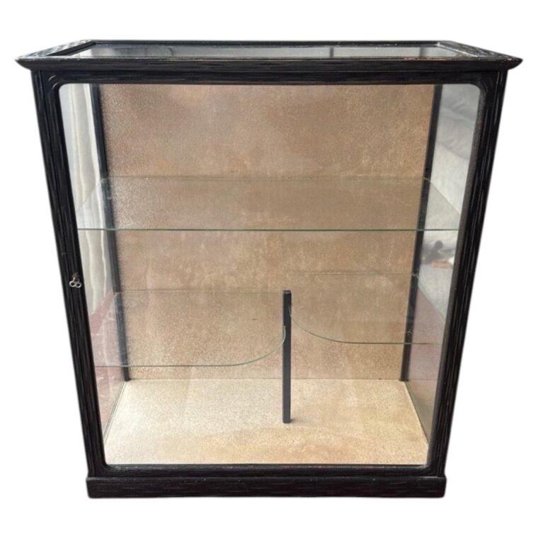 Japanese Taishō Period Ebonized Wood Display Vitrine, circa 1925